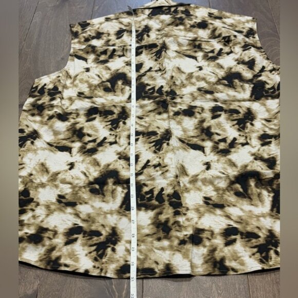 SAMSOE Women's Oversized Camo Clay Sleeveless Button Down Shirt , Size Small - Picture 7 of 7